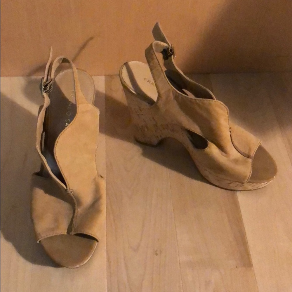 Platform Wedge Cork Open Toe Sandals